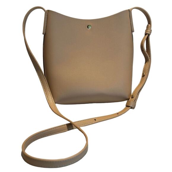 Women's Samara Vegan Leather Crossbody Handbag Beige, EUC - Picture 2 of 6